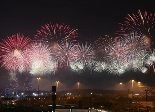 正安县焰火晚会